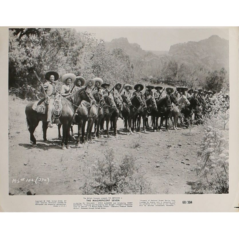 MAGNIFICENT SEVEN Movie Still MS-106 - 8x10 in. - 1960 - Yul Brynner, Steve McQueen