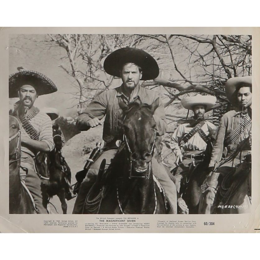 MAGNIFICENT SEVEN Movie Still MS-28 - 8x10 in. - 1960 - Yul Brynner, Steve McQueen