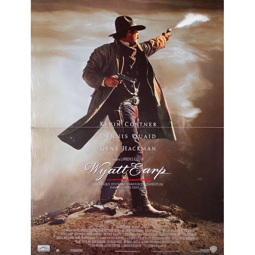 WYATT EARP Movie Poster- 15x21 in. - 1994 - Lawrence Kasdan, Kevin Costner