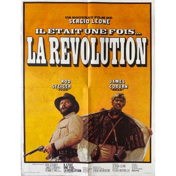 IL ETAIT UNE FOIS LA REVOLUTION Affiche de film- 60x80 cm. - 1971 - James Coburn, Sergio Leone