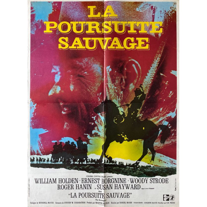LA POURSUITE SAUVAGE Affiche de film- 60x80 cm. - 1972 - William Holden, Daniel Mann