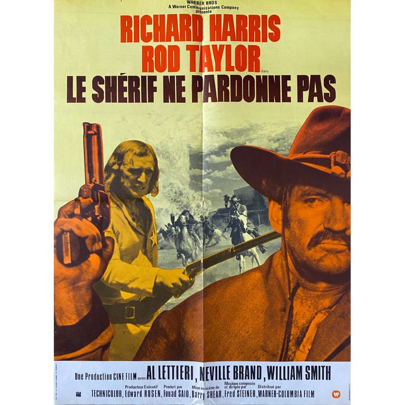 THE DEADLY TRACKERS Movie Poster- 23x32 in. - 1973 - Samuel Fuller, Richard Harris