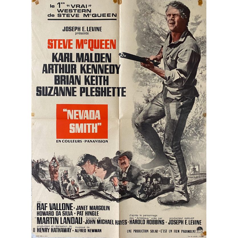 NEVADA SMITH Movie Poster- 23x32 in. - 1966 - Henry Hathaway, Steve McQueen