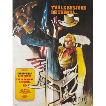 T'AS LE BONJOUR DE TRINITA Affiche de film- 60x80 cm. - 1967 - Terence Hill, Ferdinando Baldi