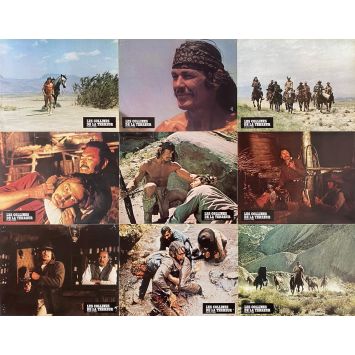 CHATO'S LAND Lobby Cards x9 - Set B - 9x12 in. - 1972 - Michael Winner, Charles Bronson