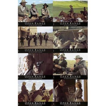 OPEN RANGE Lobby Cards x8 - 9x12 in. - 2003 - Kevin Costner, Robert Duvall