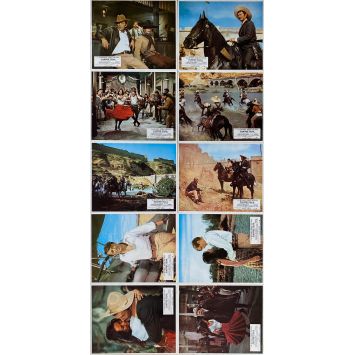 PANCHO VILLA Lobby Cards x10 - 9x12 in. - 1972 - Eugenio Martín, Telly Savalas