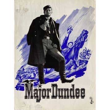 MAJOR DUNDEE Synopsis 6p - 21x30 cm. - 1965 - Charlton Heston, Sam Peckinpah