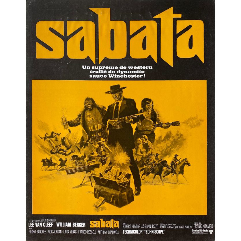 SABATA Herald 4p - 9x12 in. - 1969 - Gianfranco Parolini, Lee Van Cleef