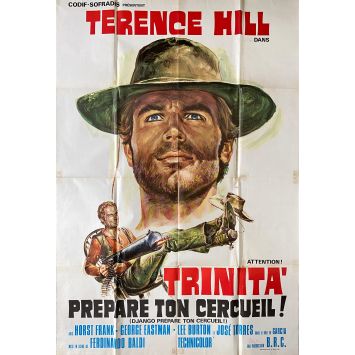 DJANGO PREPARE A COFFIN Movie Poster- 38x59 in. - 1968 - Fernandino Baldi, Terence Hill