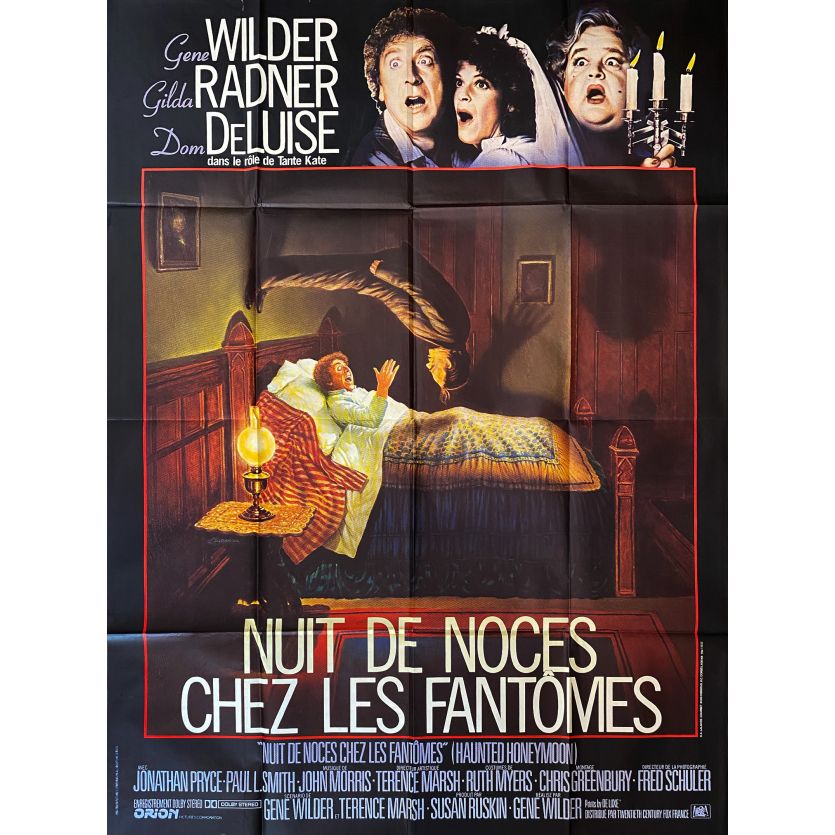 NUIT DE NOCES CHEZ LES FANTOMES Affiche de film- 120x160 cm. - 1986 - Dom DeLuise, Gene Wilder