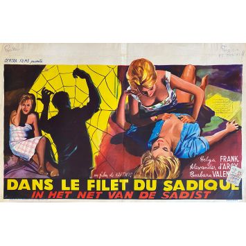 HORRORS OF SPIDER ISLAND Movie Poster- 14x21 in. - 1960 - Fritz Böttger, Harald Maresch