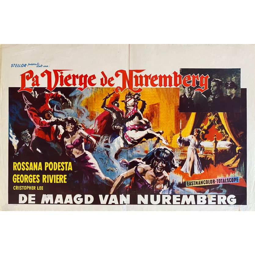 LA VIERGE DE NUREMBERG Affiche de film- 35x55 cm. - 1963 - Rossana Podestà, Antonio Margheriti