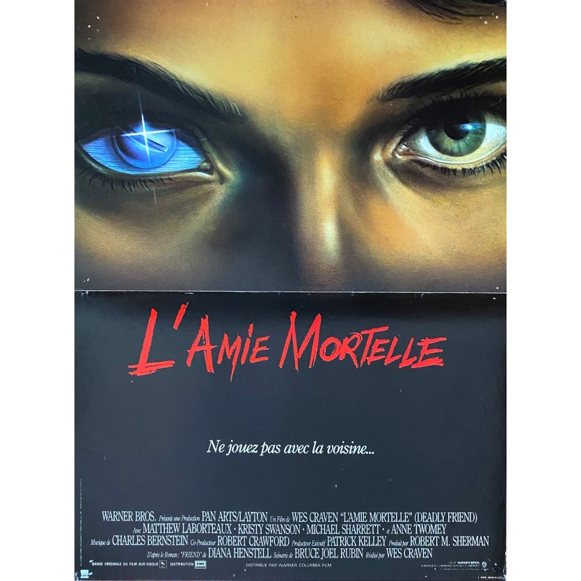 L'AMIE MORTELLE Affiche de film- 40x54 cm. - 1986 - Matthew Labyorteaux, Wes Craven