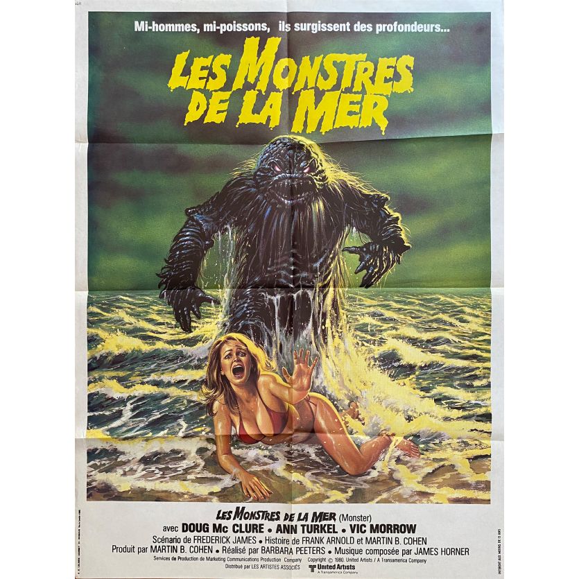 HUMANOIDS FROM THE DEEP Movie Poster- 32x47 in. - 1980 - Barbara Peeters, Doug McClure