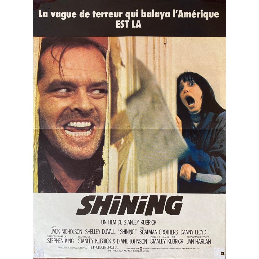 THE SHINING Movie Poster- 15x21 in. - 1980 - Stanley Kubrick, Jack Nicholson