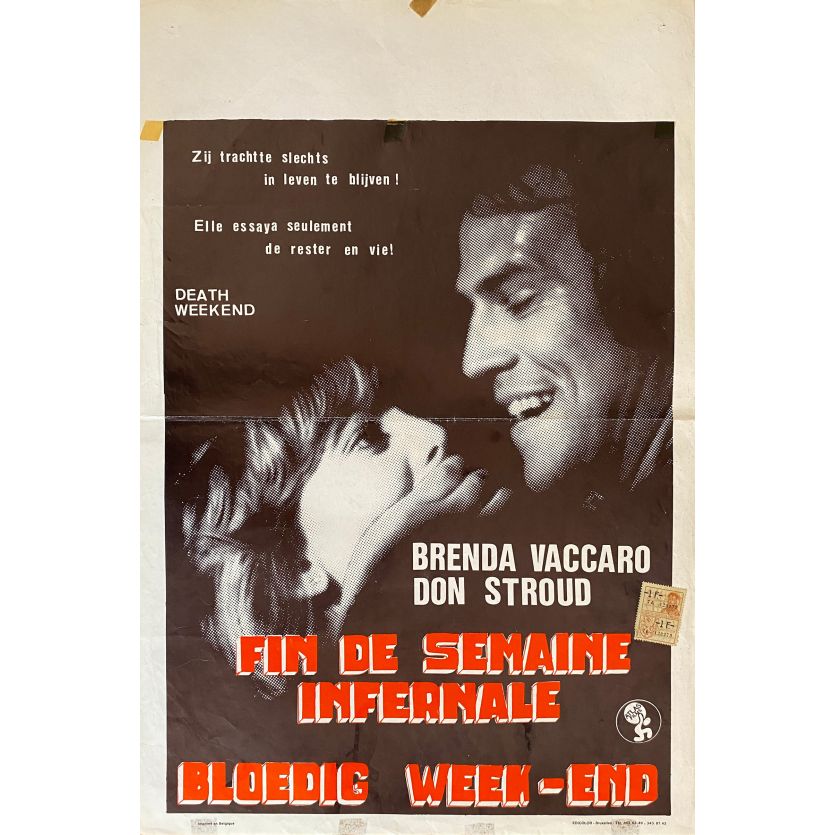 WEEK-END SAUVAGE Affiche de film- 35x55 cm. - 1976 - Brenda Vaccaro, William Fuet