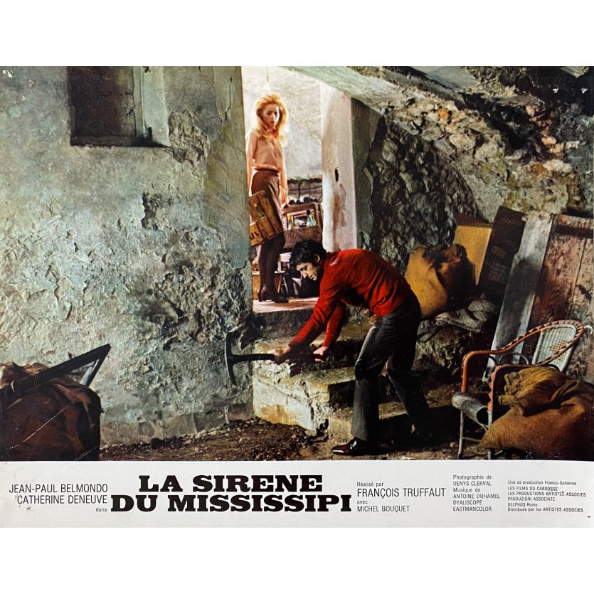 LA SIRENE DU MISSISSIPI Photo de film N09 - 21x30 cm. - 1969 - Jean-Paul Belmondo, François Truffaut