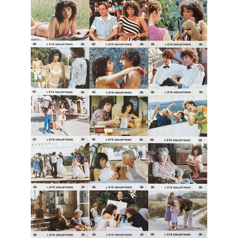 L'ETE MEURTRIER Photos de film x15 - 21x30 cm. - 1983 - Isabelle Adjani, Jean Becker