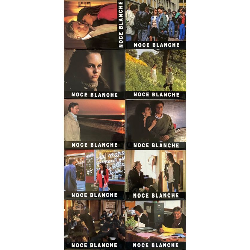 WHITE WEDDING Lobby Cards x10 - 9x12 in. - 1989 - Jean-Claude Brisseau, Vanessa Paradis