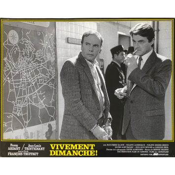 CONFIDENTIALLY YOURS Lobby Card N01 - 9x12 in. - 1983 - François Truffaut, Fanny Ardant