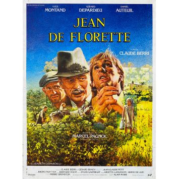 JEAN DE FLORETTE Affiche de film- 40x54 cm. - 1986 - Yves Montand, Gérard Depardieu, Claude Berri