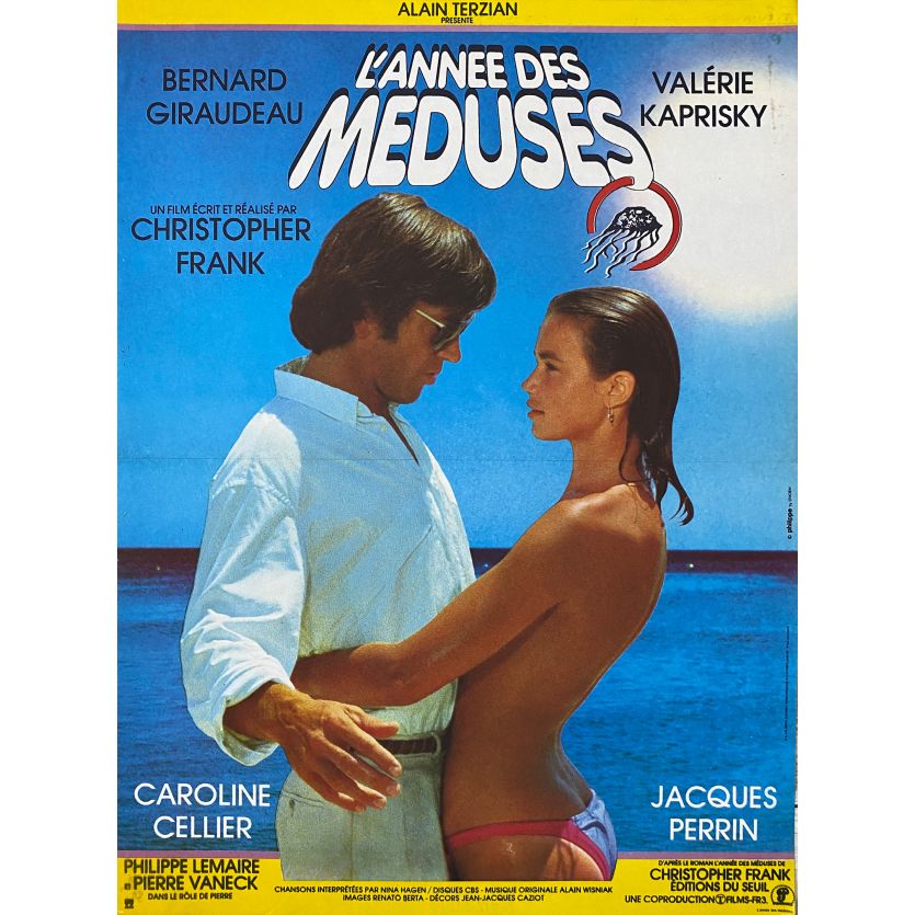 L'ANNEE DES MEDUSES Affiche de film- 40x54 cm. - 1984 - Valérie Kaprisky, Bernard Giraudeau