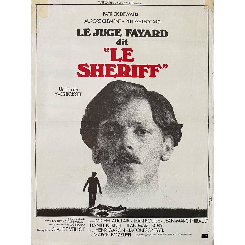 LE JUGE FAYARD DIT LE SHERIFF Movie Poster- 15x21 in. - 1977 - Yves Boisset, Patrick Dewaere