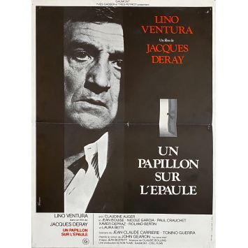 UN PAPILLON SUR L'EPAULE Affiche de film- 40x54 cm. - 1978 - Lino Ventura, Jacques Deray