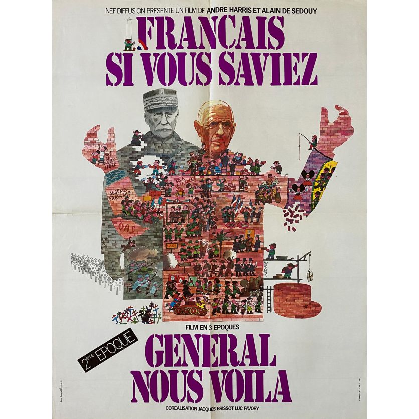 Français SI VOUS SAVIEZ Movie Poster- 23x32 in. - 1973 - André Harris, Colonel Argoud