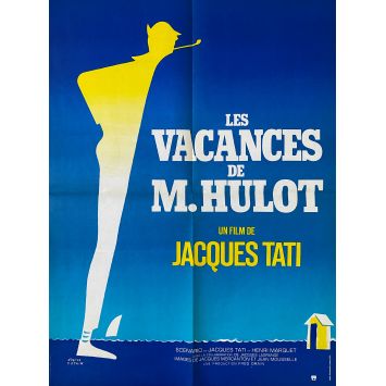 LES VACANCES DE MONSIEUR HULOT Affiche de film- 60x80 cm. - 1953/R1970 - Nathalie Pascaud, Jacques Tati