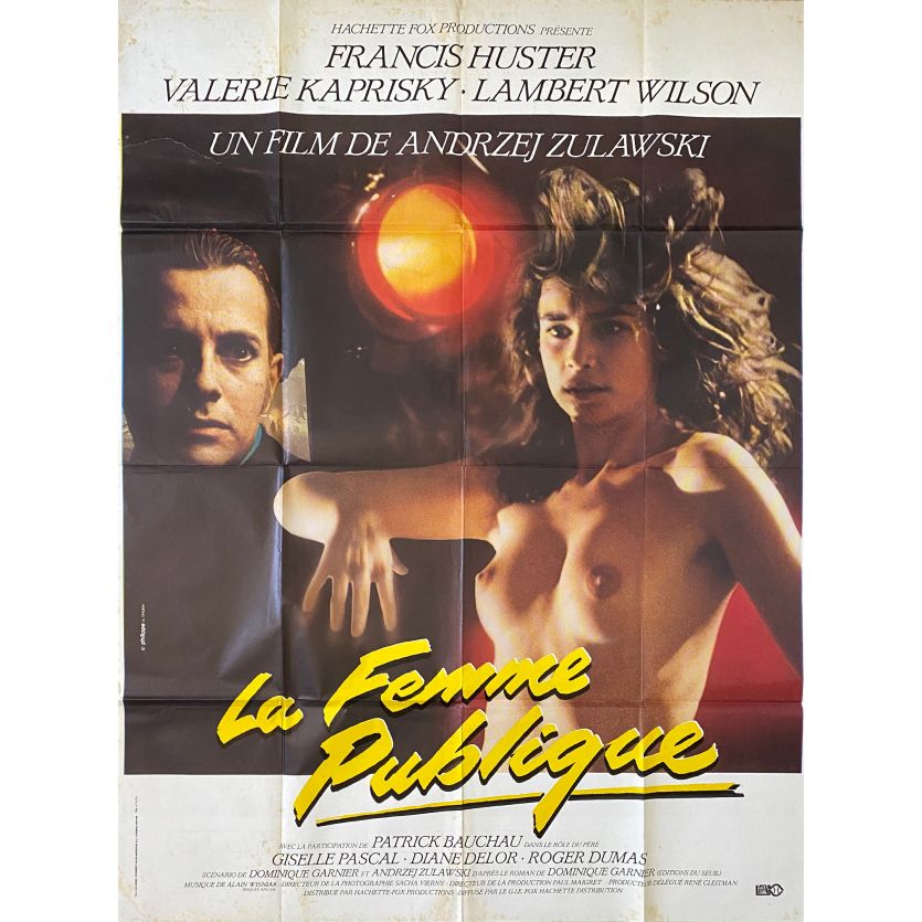 LA FEMME PUBLIQUE Affiche de film- 120x160 cm. - 1984 - Valérie Kaprisky, Andrzej Zulawski