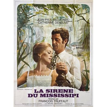 LA SIRENE DU MISSISSIPI Affiche de film- 120x160 cm. - 1969 - Jean-Paul Belmondo, François Truffaut