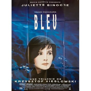 THREE COLORS - BLUE Movie Poster- 47x63 in. - 1993 - Krzysztof Kieslowski, Juliette Binoche