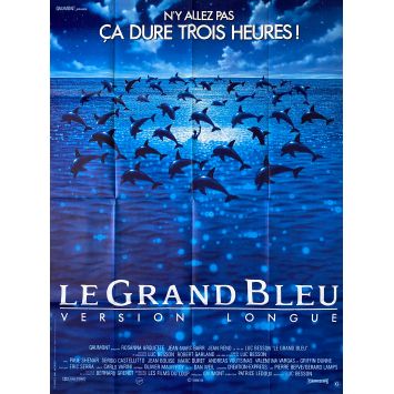 THE BIG BLUE Movie Poster- 47x63 in. - 1998 - Luc Besson, Jean Reno THE BIG BLUE Movie Poster- 47x63 in. - 1998 - Luc Besson, Jean Reno
