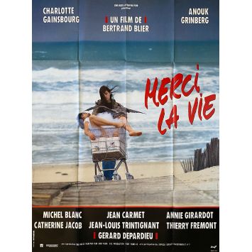 MERCI LA VIE Affiche de film- 120x160 cm. - 1991 - Charlotte Gainsbourg, Bertrand Blier