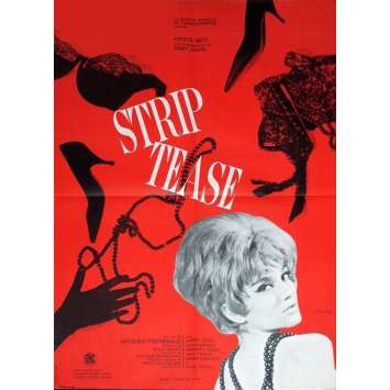 STRIP TEASE Affiche 60x80 FR '63 Dany Saval, Poitrenaud, érotique, sexy Poster