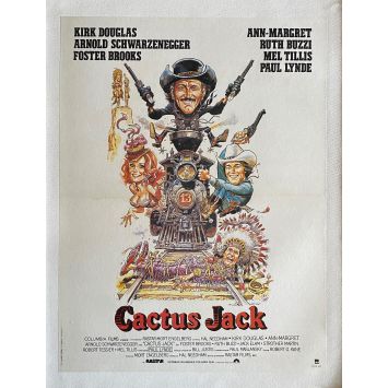 CACTUS JACK Affiche de film entoilée- 40x60 cm. - 1979 - Kirk Douglas, Arnold Schwarzenegger, Hal Needham