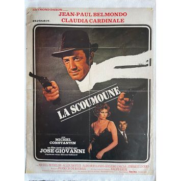 LA SCOUMOUNE Affiche de film entoilée- 40x60 cm. - 1972 - Jean-Paul Belmondo, José Giovanni