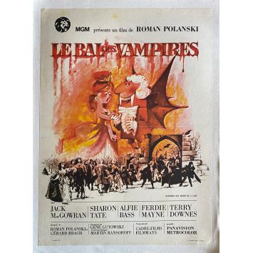 LE BAL DES VAMPIRES Affiche de film entoilée- 40x60 cm. - 1967 - Sharon Tate, Roman Polanski