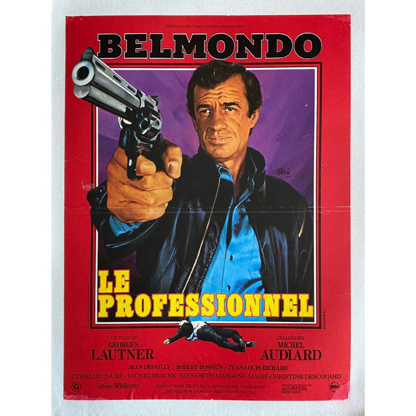 THE PROFESSIONAL Linen Movie Poster- 15x21 in. - 1981 - Georges Lautner, Jean-Paul Belmondo