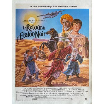 LE RETOUR DE L'ÉTALON NOIR Affiche de film entoilée- 40x60 cm. - 1983 - Kelly Reno, Robert Dalva