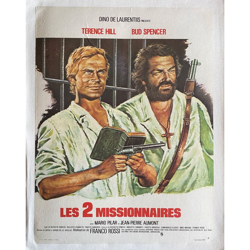 TURN THE OTHER CHEEK Linen Movie Poster- 15x21 in. - 1974 - Franco Rossi, Terence Hill, Bud Spencer