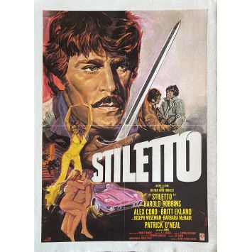 STILETTO Affiche de film entoilée- 40x60 cm. - 1969 - Alex Cord, Bernard L. Kowalski