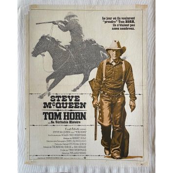 TOM HORN Linen Movie Poster- 15x21 in. - 1980 - William Wiard, Steve McQueen