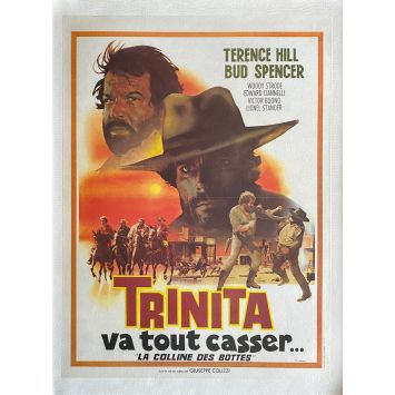 TRINITA VA TOUT CASSER Affiche de film entoilée- 40x60 cm. - 1969 - Bud Spencer, Terence Hill, Giuseppe Colizzi