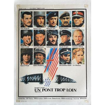 UN PONT TROP LOIN Affiche de film entoilée- 40x60 cm. - 1977 - Sean Connery, Richard Attenborough