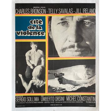 LA CITE DE LA VIOLENCE Affiche de film entoilée- 35x55 cm. - 1970 - Charles Bronson, Telly Savalas, Sergio Sollima