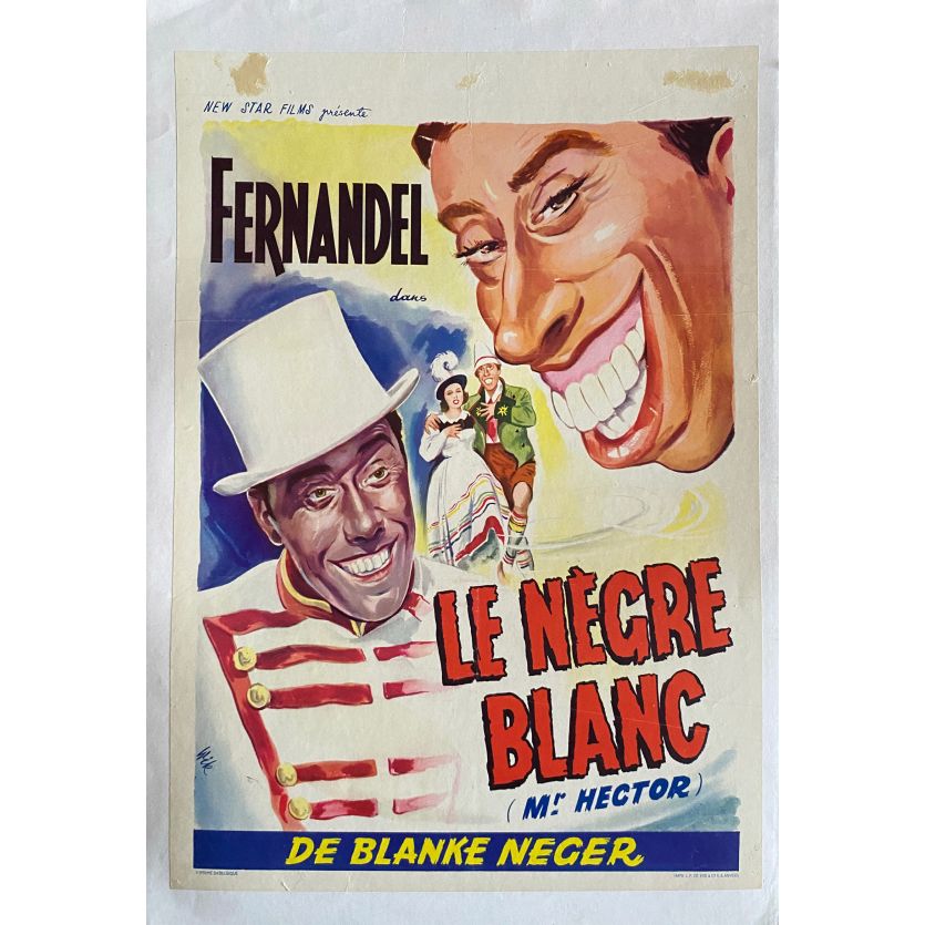 MONSIEUR HECTOR Affiche de film entoilée- 35x55 cm. - 1940 - Fernandel, Maurice Cammage