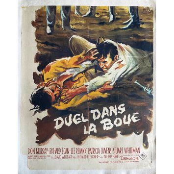 DUEL DANS LA BOUE Affiche de film entoilée- 40x60 cm. - 1959 - Don Murray, Richard Fleischer